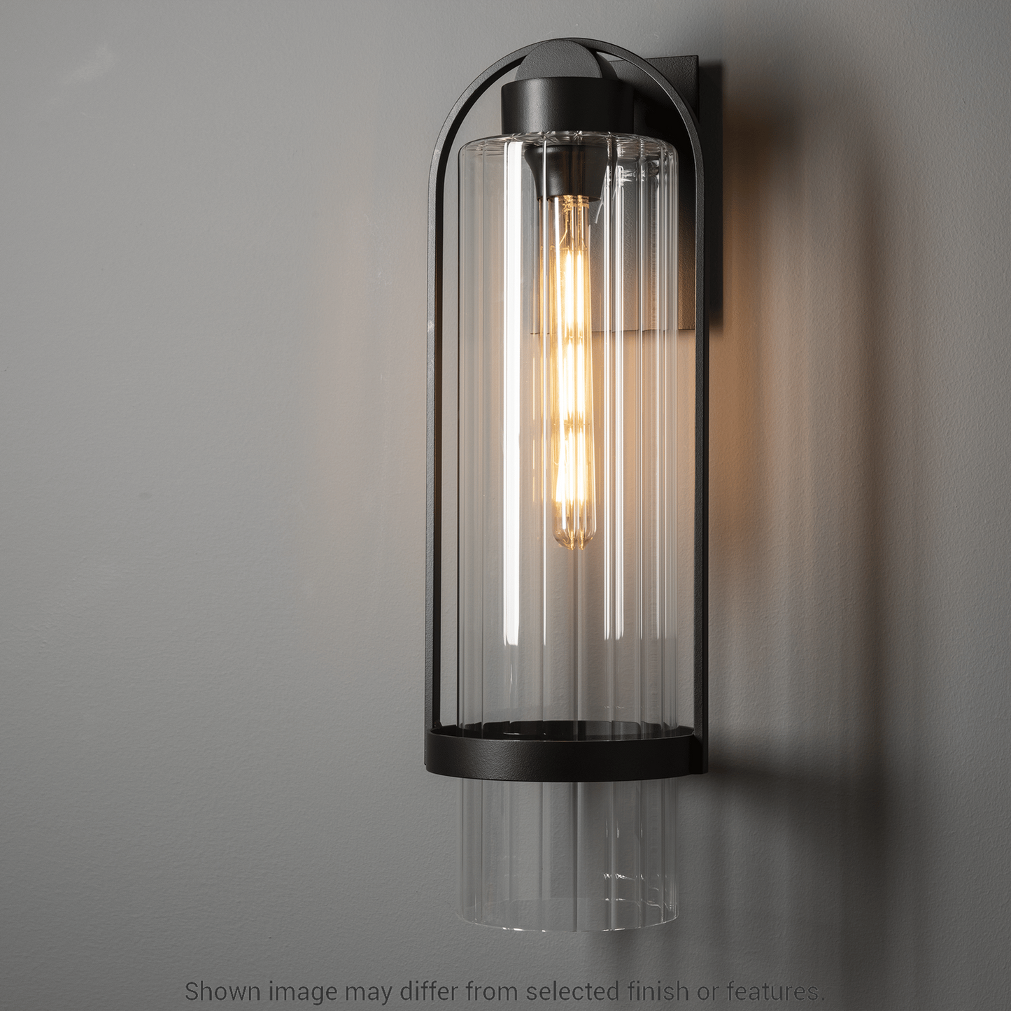 Alcove Large Outdoor Sconce - White - Frosted Glass by Hubbardton Forge
