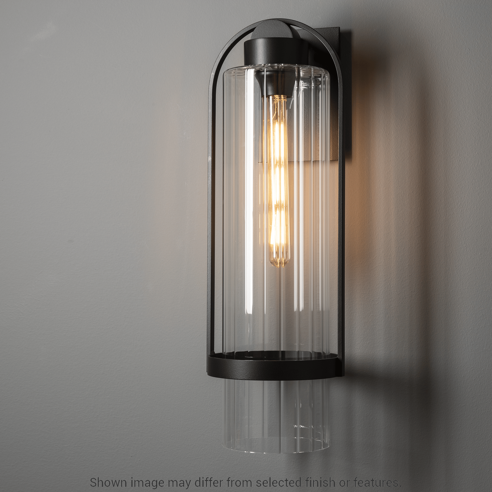 Alcove Large Outdoor Sconce - White - Frosted Glass by Hubbardton Forge