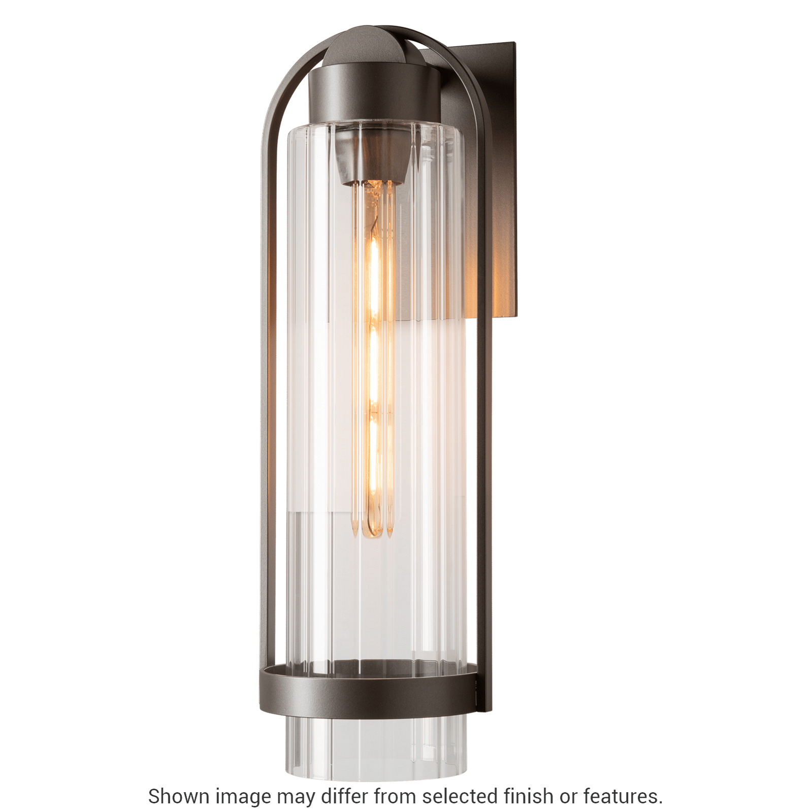 Alcove Medium Outdoor Sconce - White - Frosted Glass by Hubbardton Forge