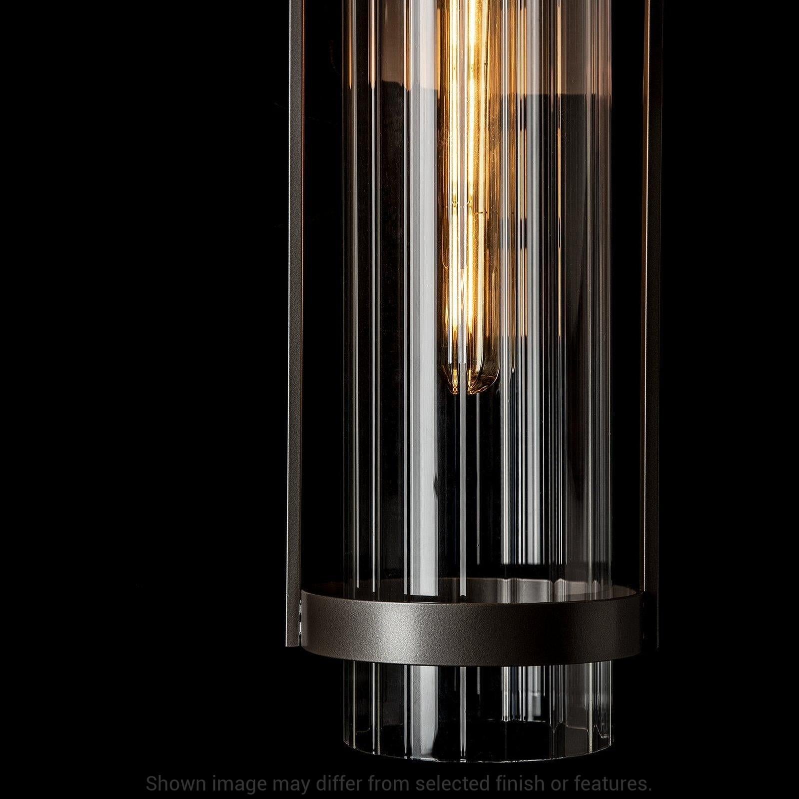 Alcove Medium Outdoor Sconce - White - Frosted Glass by Hubbardton Forge