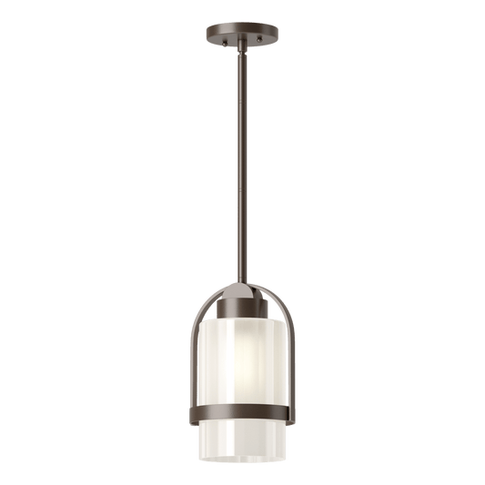 Alcove Outdoor Pendant - Coastal Bronze - Frosted Glass by Hubbardton Forge