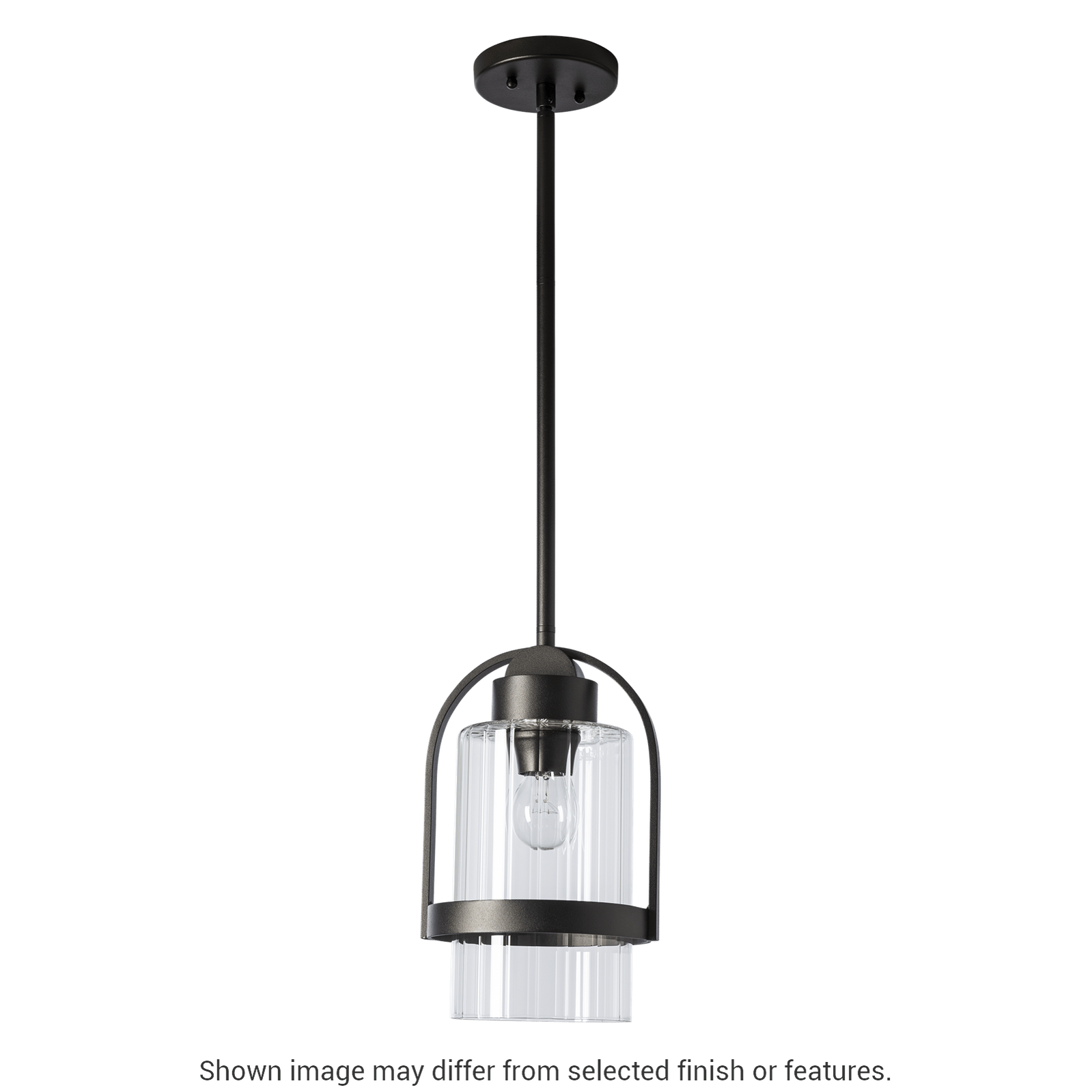 Alcove Outdoor Pendant - White - Frosted Glass by Hubbardton Forge