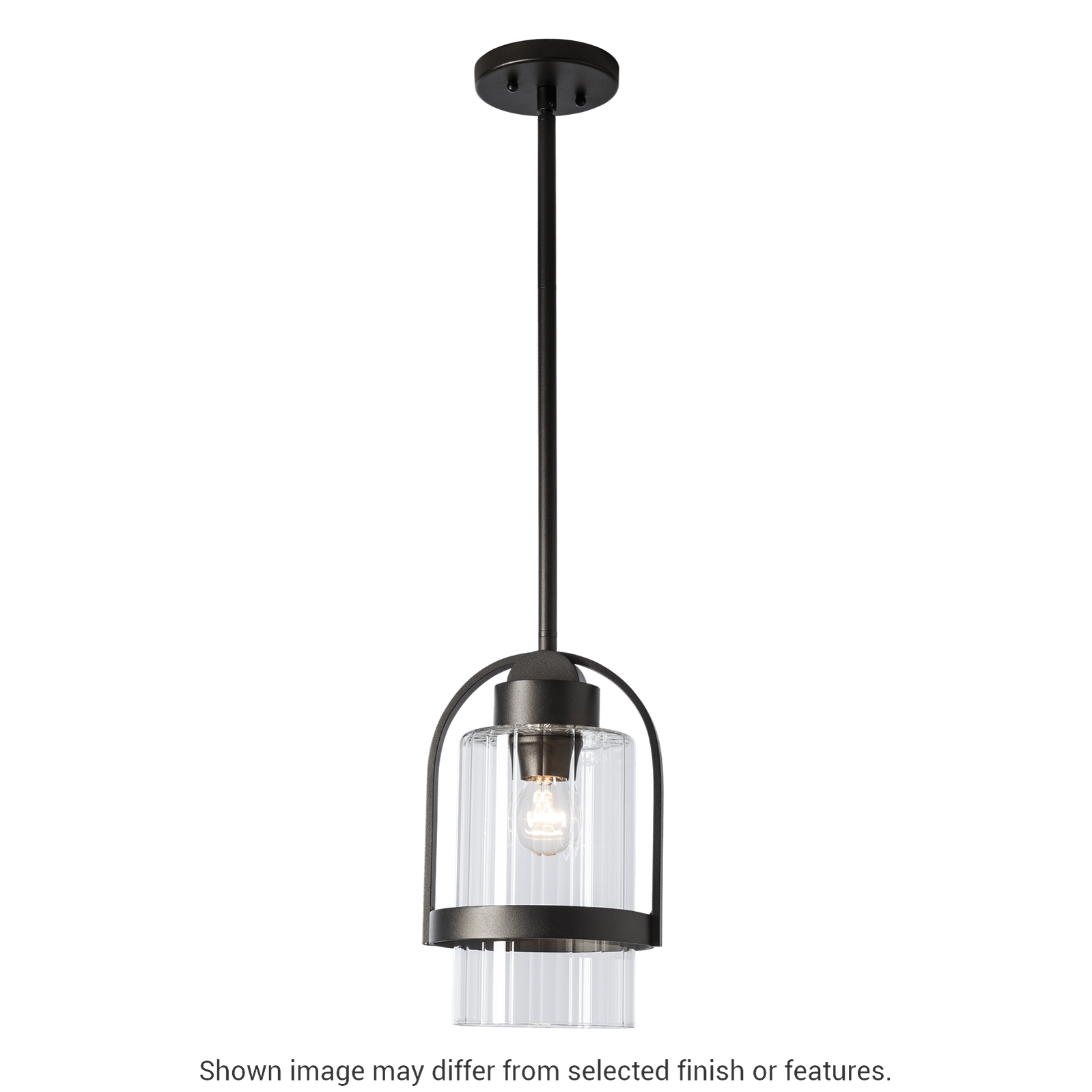 Alcove Outdoor Pendant - White - Frosted Glass by Hubbardton Forge