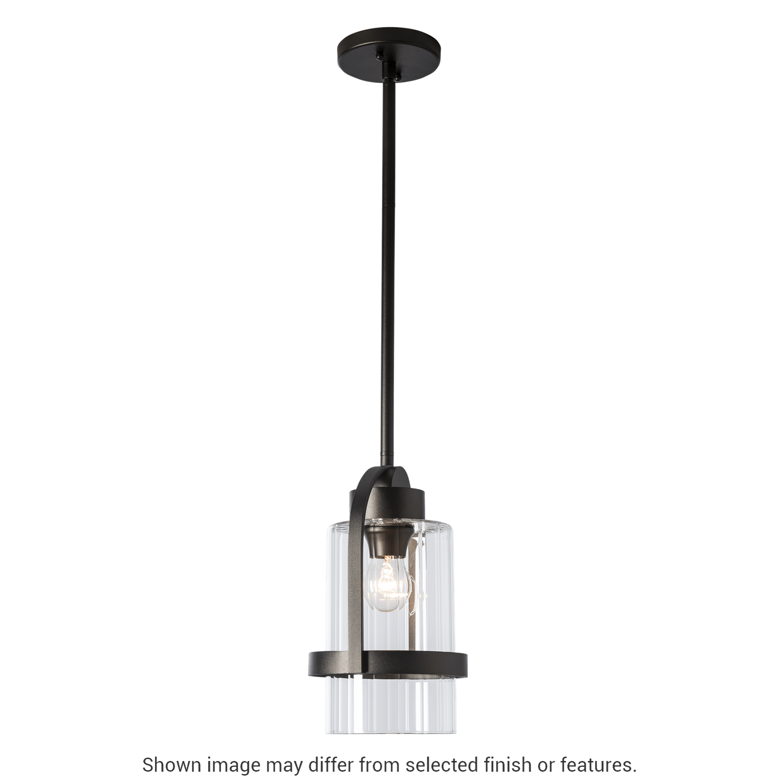 Alcove Outdoor Pendant - White - Frosted Glass by Hubbardton Forge