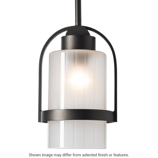 Alcove Outdoor Pendant - White - Frosted Glass by Hubbardton Forge