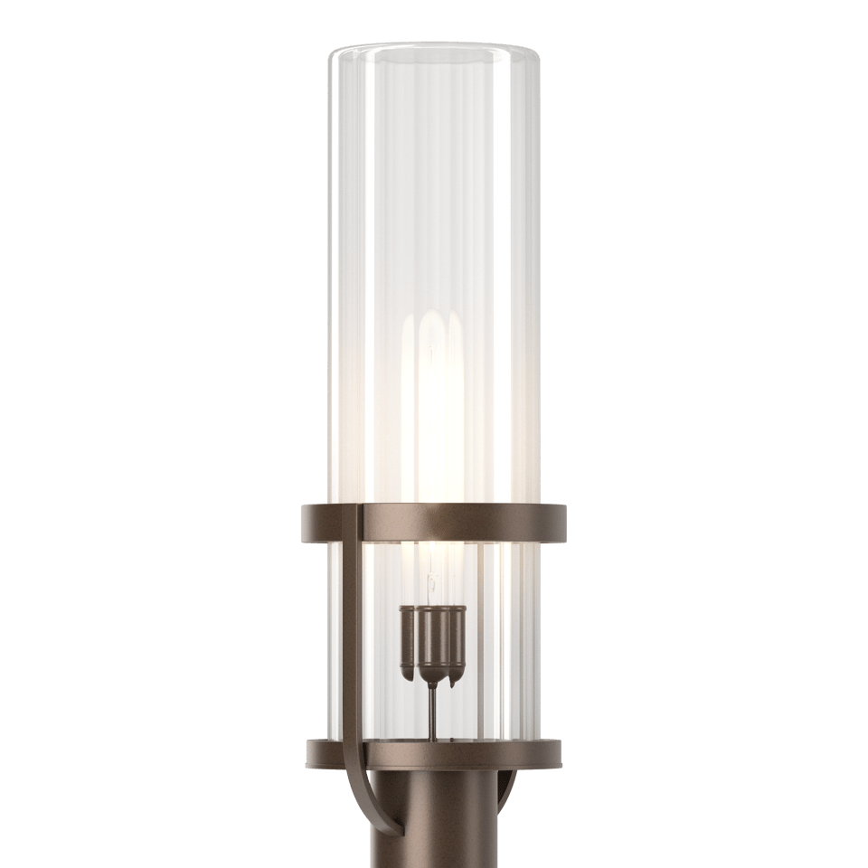 Alcove Outdoor Post Light - Coastal Bronze - Clear Glass by Hubbardton Forge