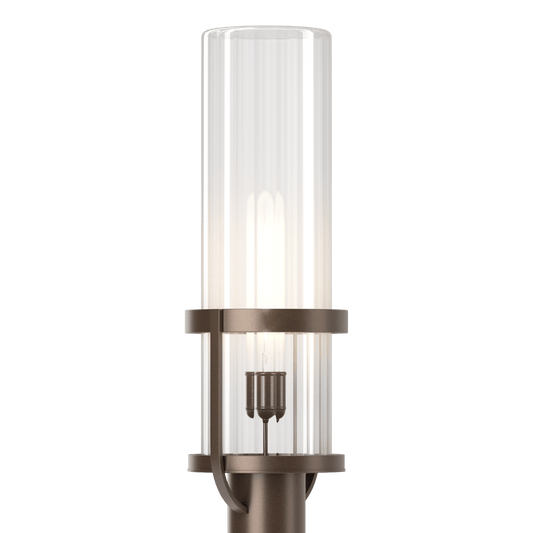 Alcove Outdoor Post Light - Coastal Bronze - Clear Glass by Hubbardton Forge