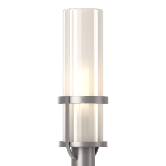 Alcove Outdoor Post Light - Coastal Burnished Steel - Frosted Glass by Hubbardton Forge
