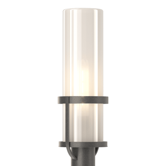 Alcove Outdoor Post Light - Natural Iron - Frosted Glass by Hubbardton Forge