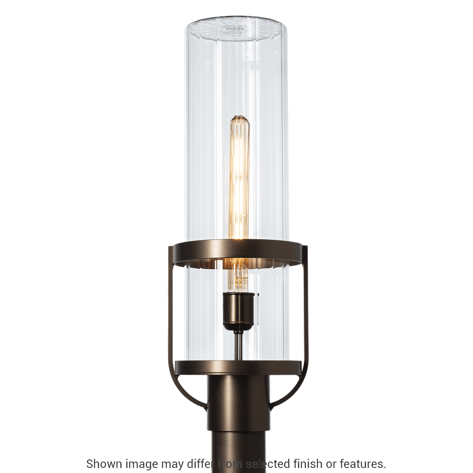 Alcove Outdoor Post Light - White - Frosted Glass by Hubbardton Forge