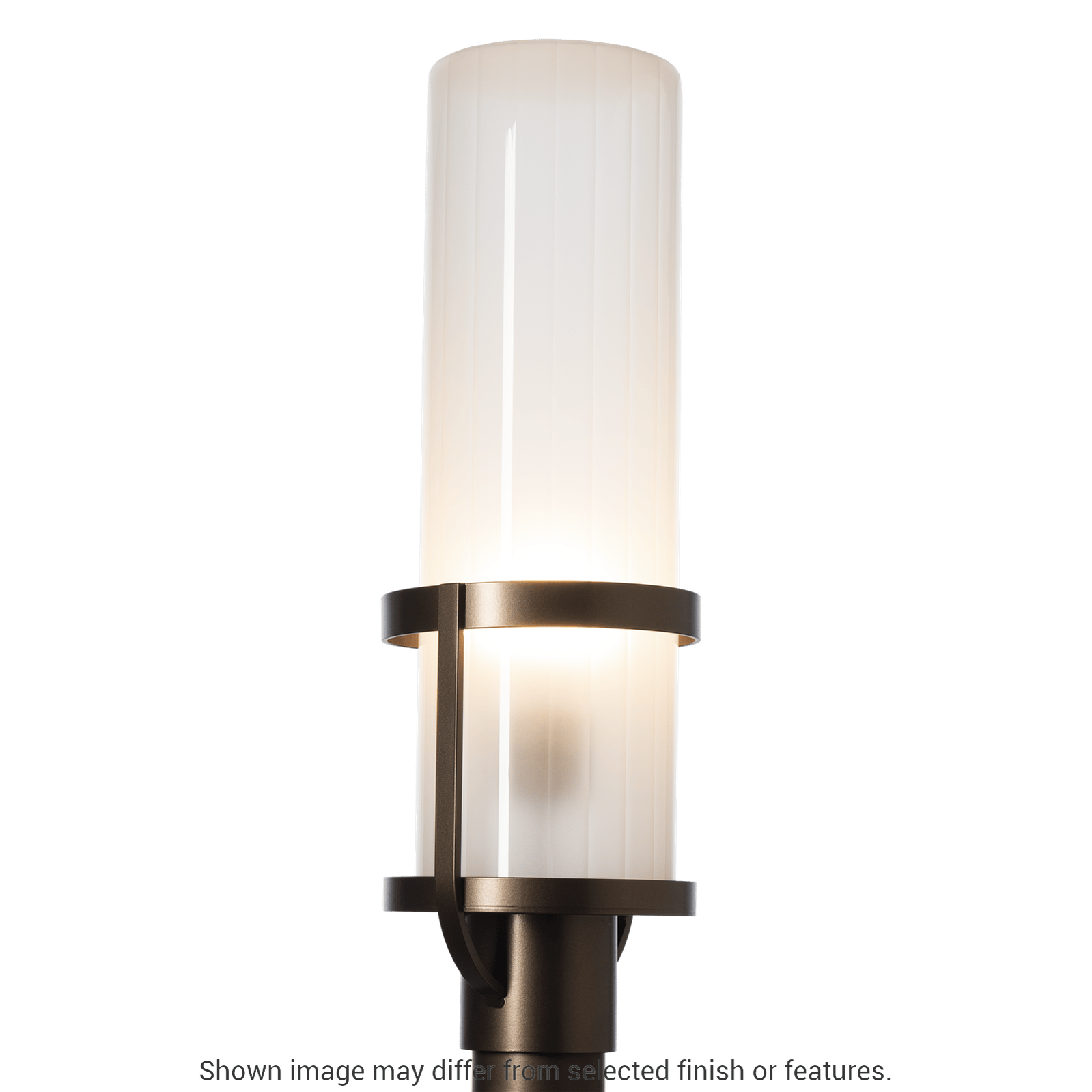 Alcove Outdoor Post Light - White - Frosted Glass by Hubbardton Forge