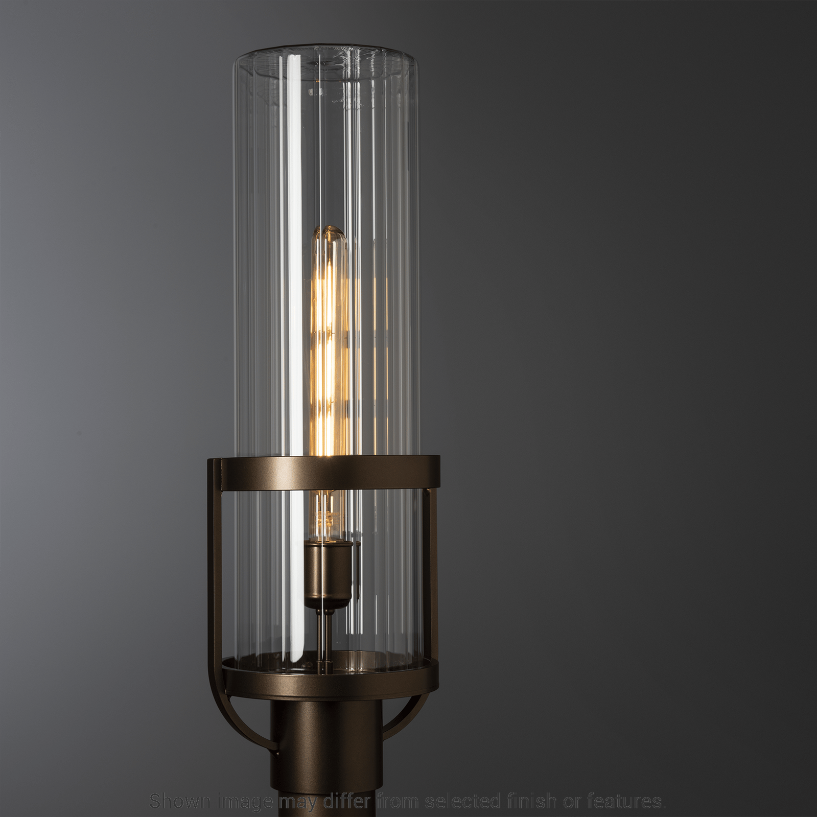 Alcove Outdoor Post Light - White - Frosted Glass by Hubbardton Forge