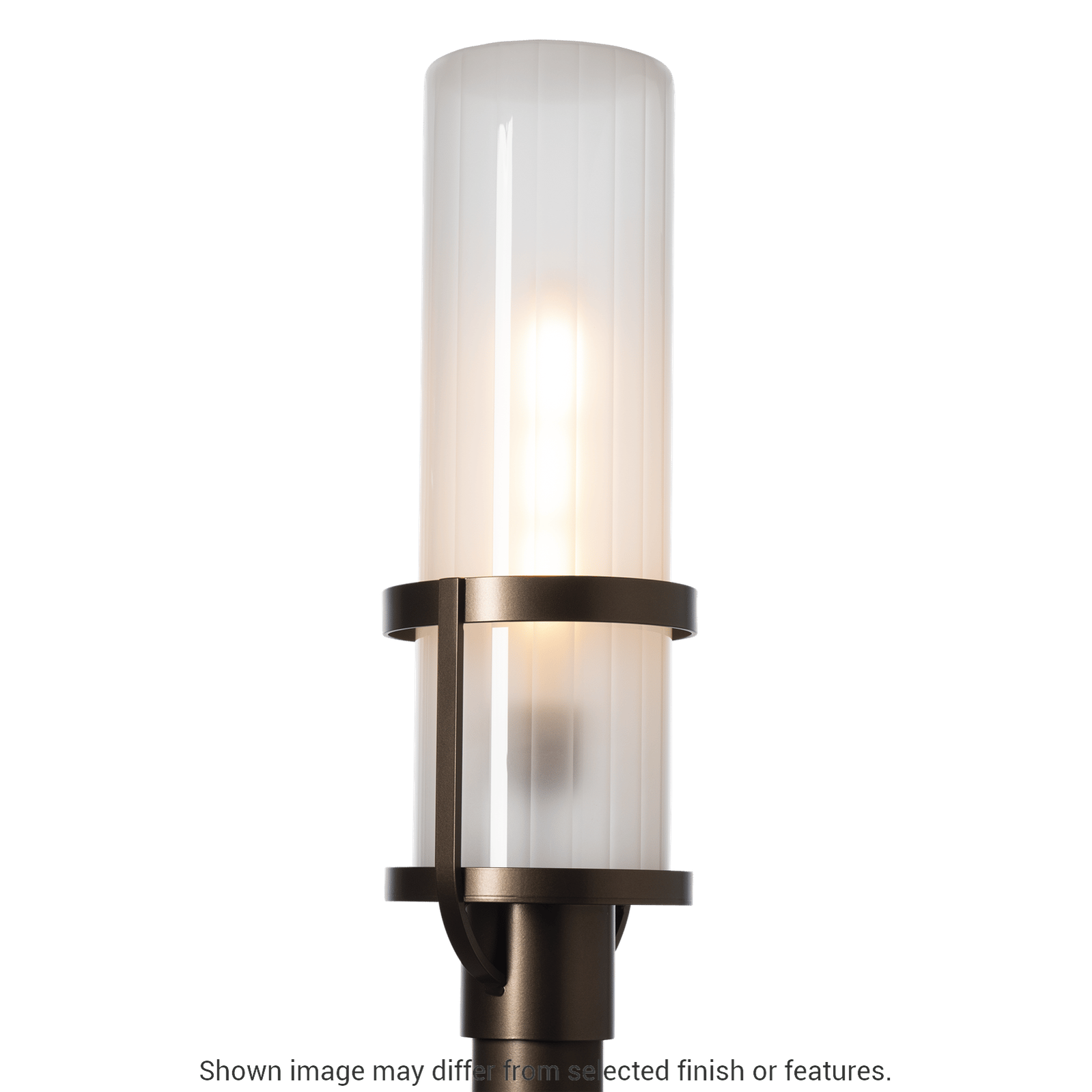 Alcove Outdoor Post Light - White - Frosted Glass by Hubbardton Forge