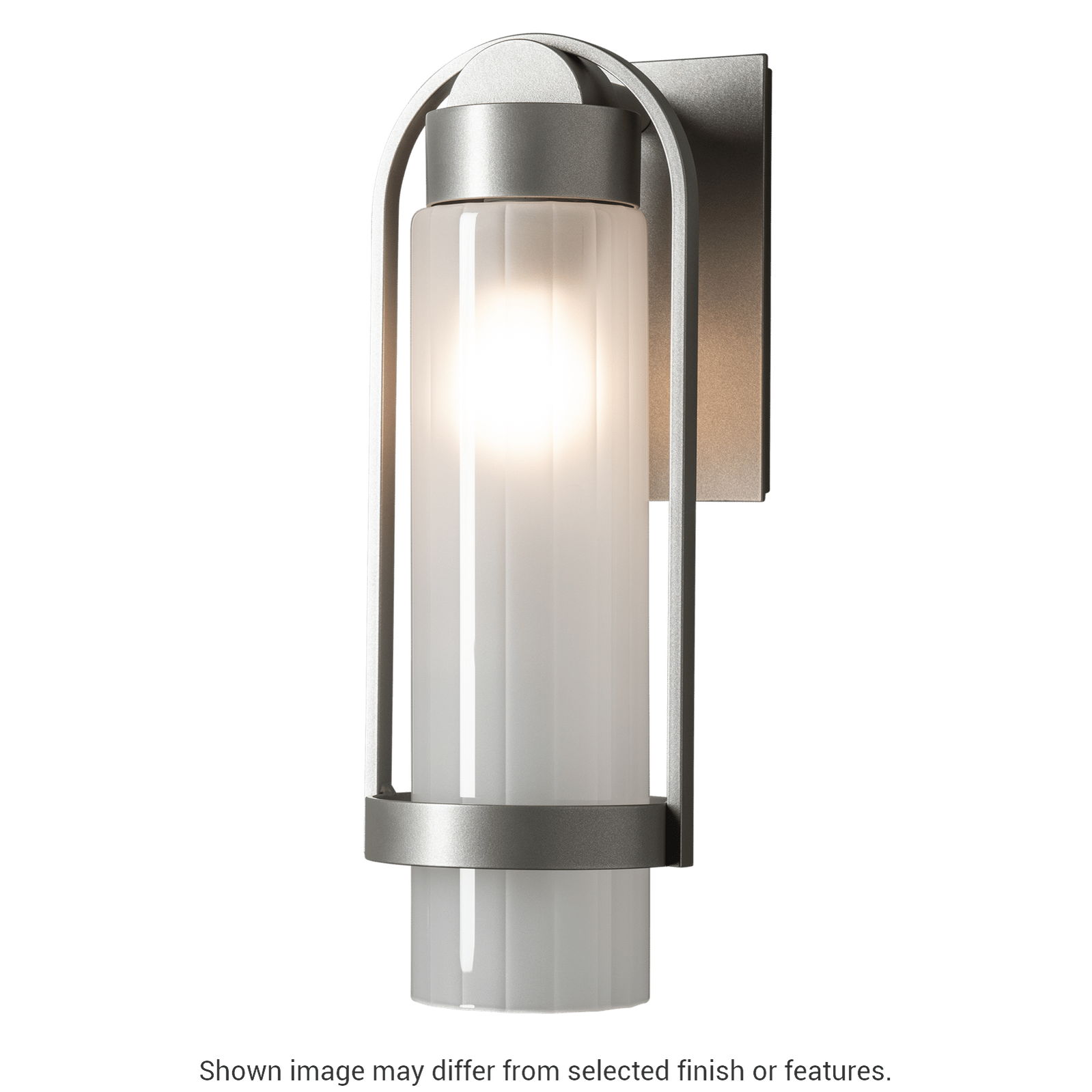 Alcove Small Outdoor Sconce - White - Frosted Glass by Hubbardton Forge