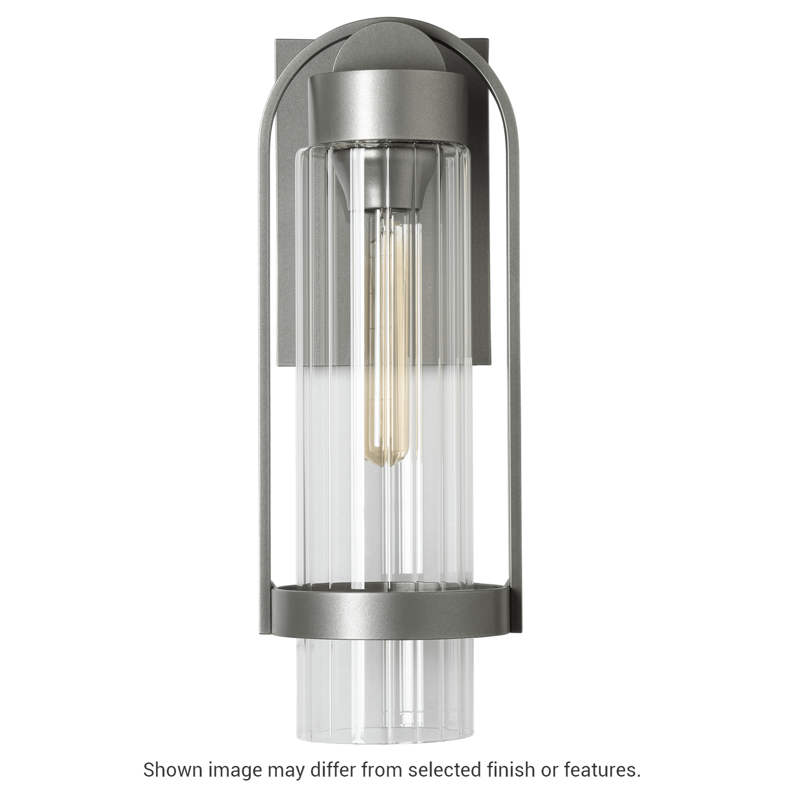 Alcove Small Outdoor Sconce - White - Frosted Glass by Hubbardton Forge