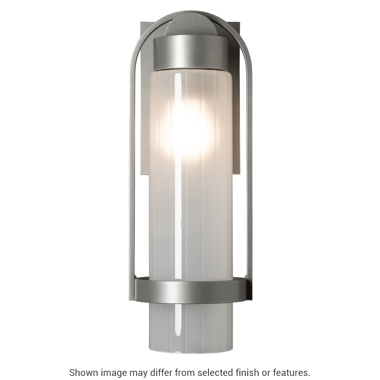 Alcove Small Outdoor Sconce - White - Frosted Glass by Hubbardton Forge