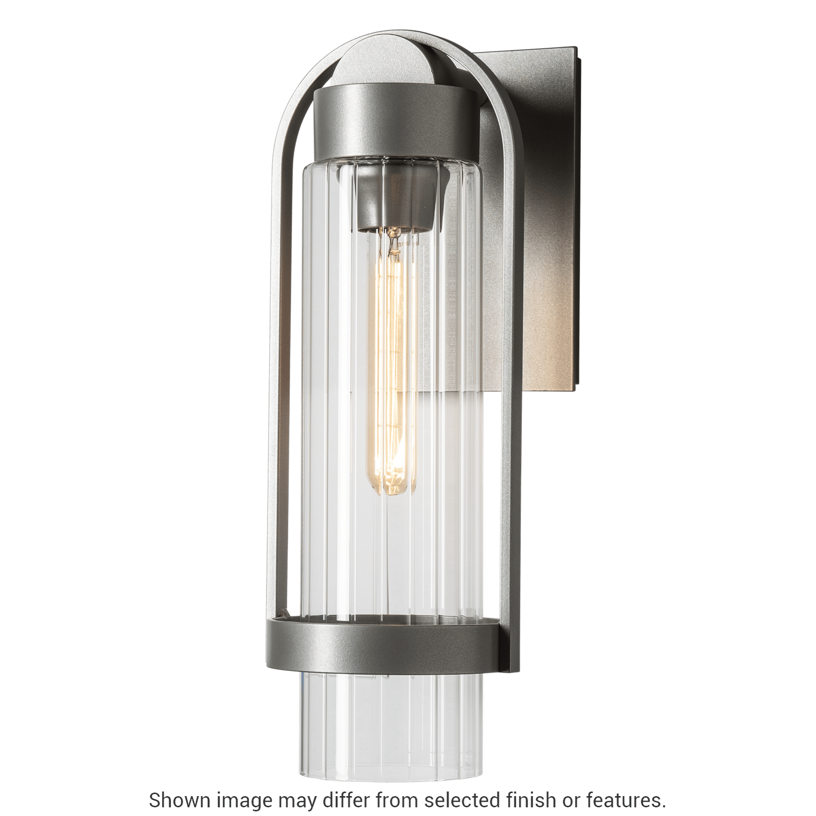 Alcove Small Outdoor Sconce - White - Frosted Glass by Hubbardton Forge