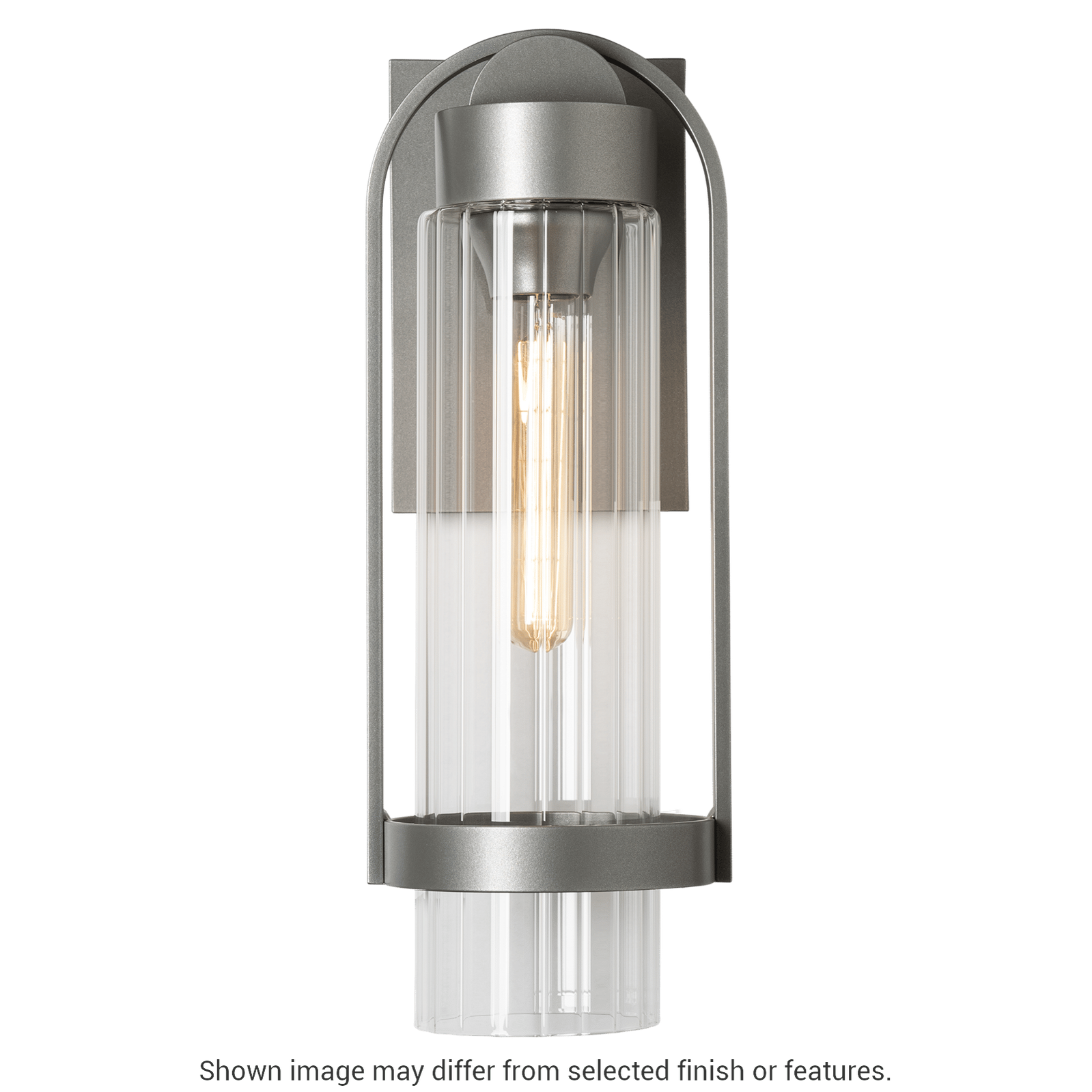 Alcove Small Outdoor Sconce - White - Frosted Glass by Hubbardton Forge