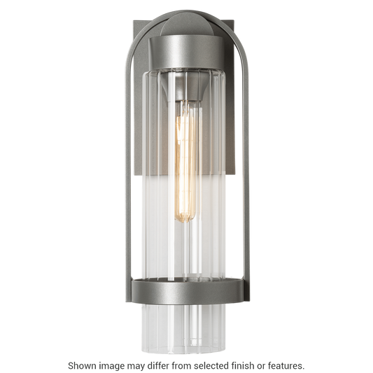 Alcove Small Outdoor Sconce - White - Frosted Glass by Hubbardton Forge