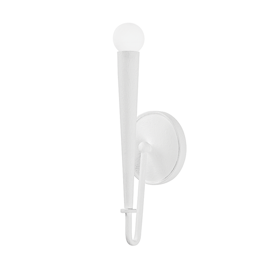 Alder Wall Sconce - 1-Light - Gesso White - Troy Lighting B4014-GSW