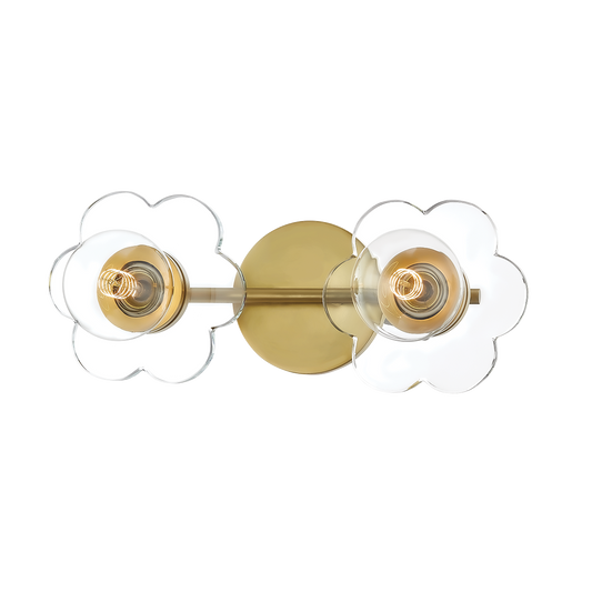 Alexa Vanity Light - 2-Light - Aged Brass - Mitzi H357302-AGB