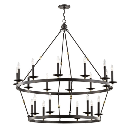 Allendale 20-Light Chandelier - Aged Old Bronze by Hudson Valley Lighting