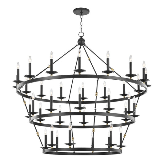 Allendale 36-Light Chandelier - Aged Old Bronze by Hudson Valley Lighting