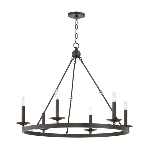 Allendale 6-Light Chandelier - Aged Old Bronze by Hudson Valley Lighting