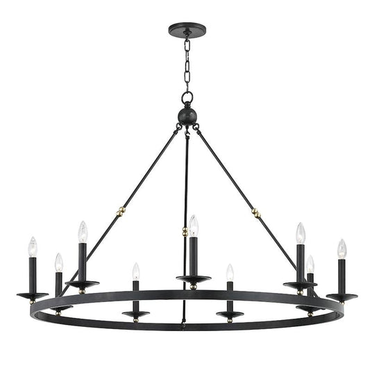 Allendale 9-Light Chandelier - Aged Old Bronze by Hudson Valley Lighting