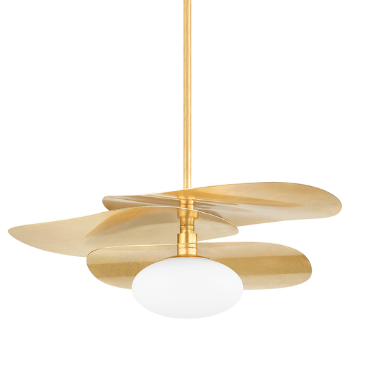 Allida Pendant - 1-Light - Vintage Gold Leaf - Mitzi H801701-VGL