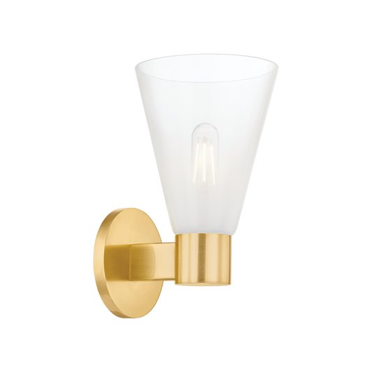 Alma Wall Sconce - 1-Light - Aged Brass - Mitzi H838101-AGB