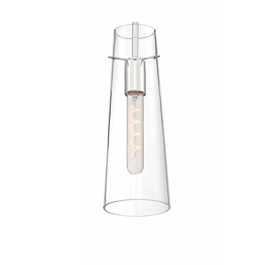 Alondra - 1 Light Mini Pendant with Clear Glass - Polished Nickel Finish - Satco 60-6870