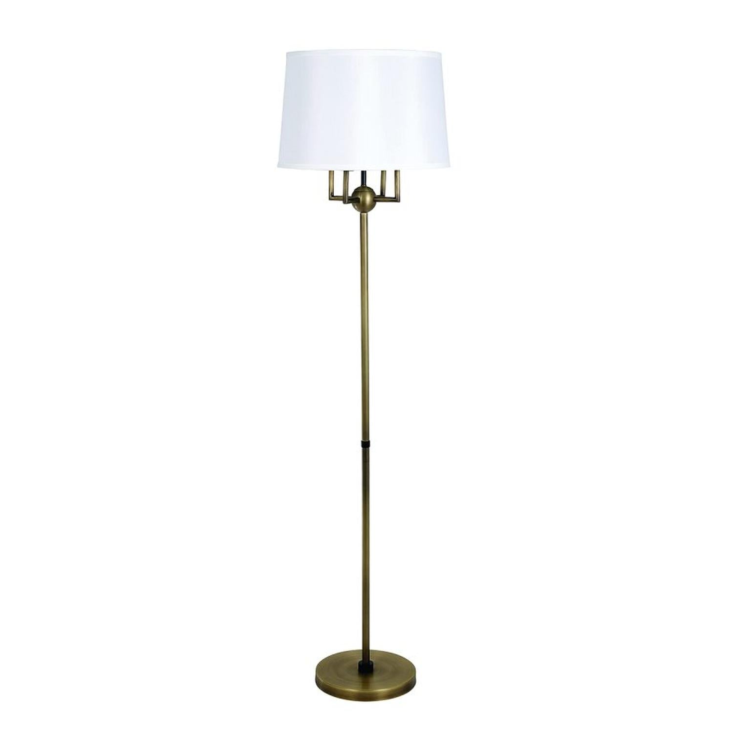 Alpine Floor Lamp - A700-AB/BLK - Antique Brass/Black by House of Troy