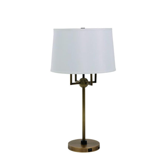 Alpine Table Lamp - A750-AB/BLK - Antique Brass/Black by House of Troy