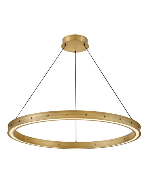 Althea Large Chandelier - Lacquered Brass by Fredrick Ramond