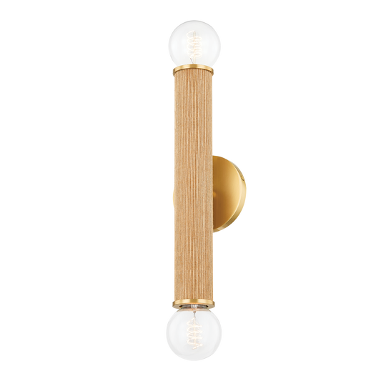 Amabella Wall Sconce - 2-Light - Aged Brass - Mitzi H650102-AGB