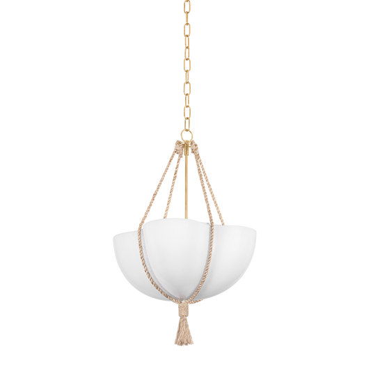 Amberley Large Pendant - Vintage Gold Leaf by Hudson Valley Lighting