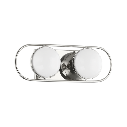 Amy Vanity Light - 2-Light - Polished Nickel - Mitzi H783302-PN