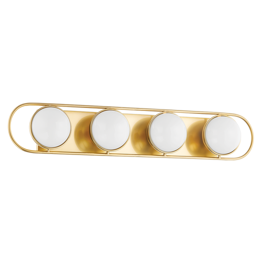 Amy Vanity Light - 4-Light - Aged Brass - Mitzi H783304-AGB