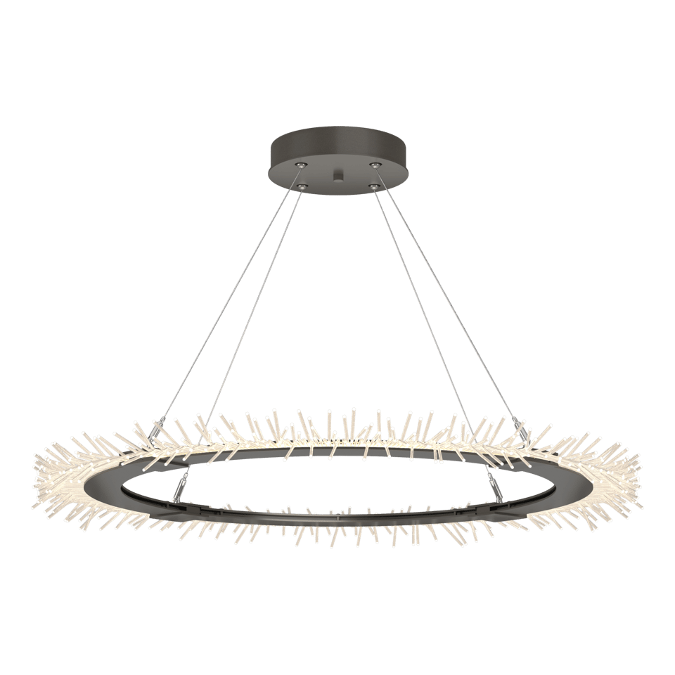 Anemone Circular LED Pendant - Dark Smoke by Hubbardton Forge