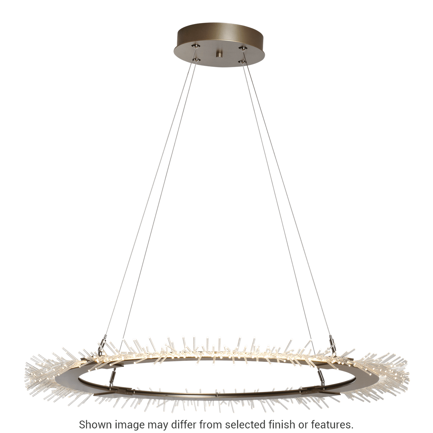 Anemone Circular LED Pendant - White by Hubbardton Forge