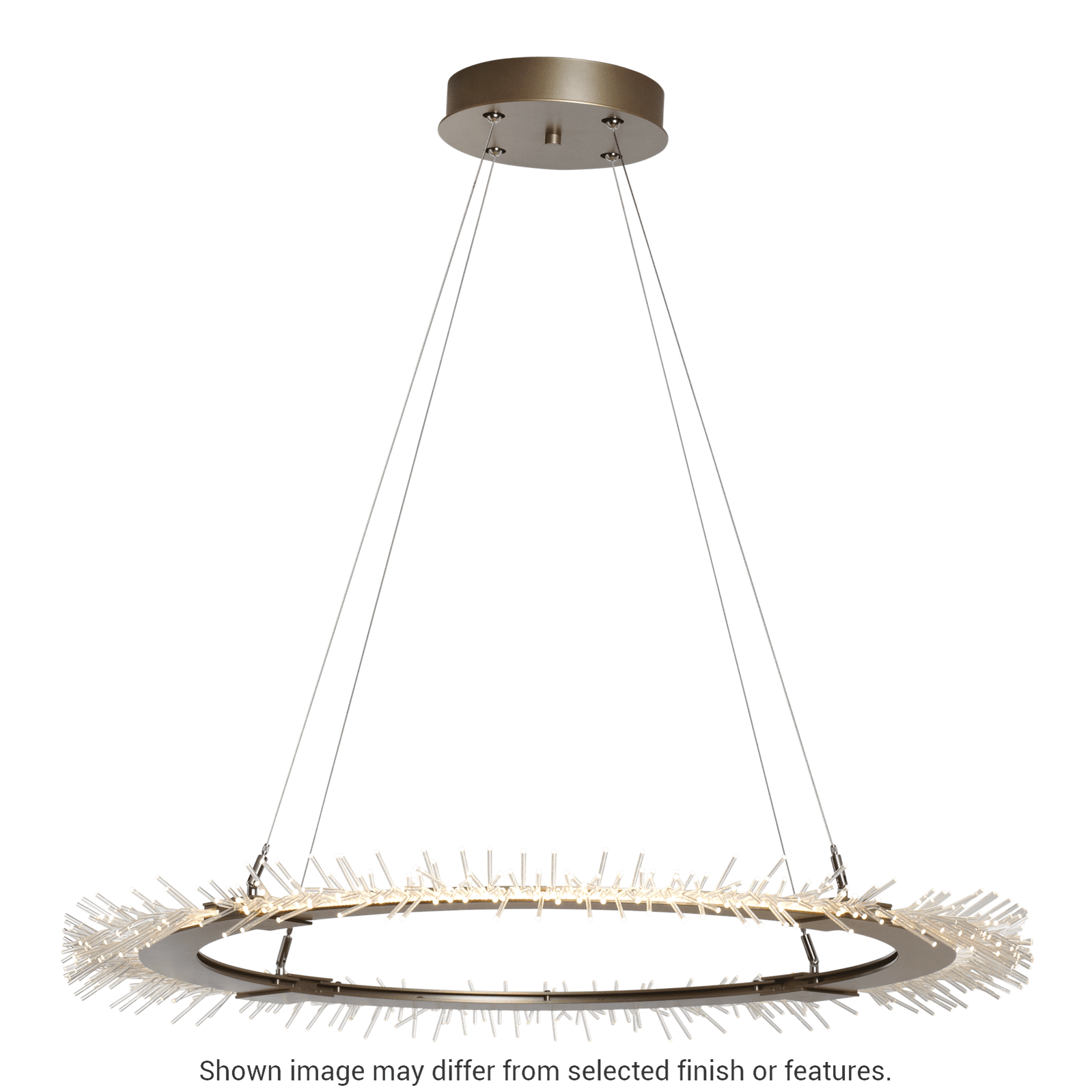 Anemone Circular LED Pendant - White by Hubbardton Forge