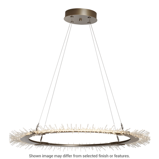 Anemone Circular LED Pendant - White by Hubbardton Forge