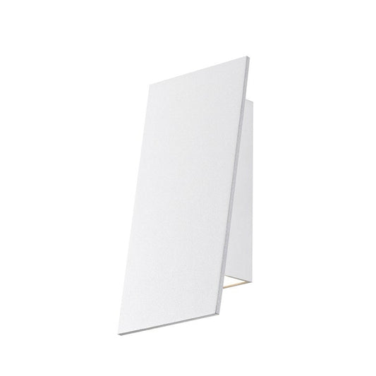 Angled Plane Narrow Downlight LED Sconce - Textured White by SONNEMAN