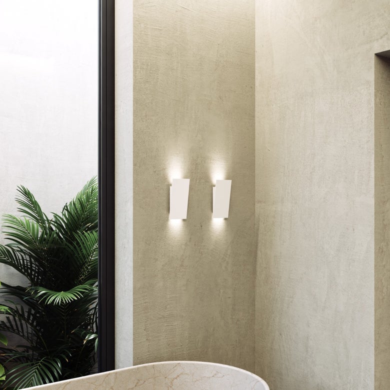 Angled Plane Narrow LED Sconce by SONNEMAN