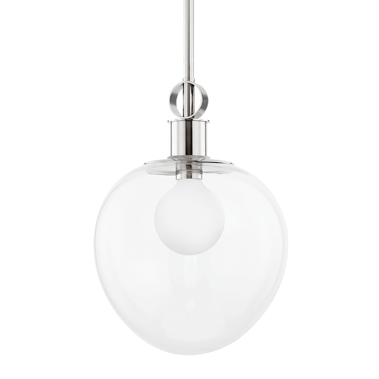 Anna Large Pendant - 1-Light - Polished Nickel - Mitzi H736701L-PN