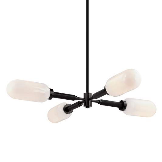 Annex Chandelier - 4-Light - Antique Nickel - Troy Lighting F7355-AN