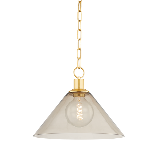 Anniebee Large Pendant - 1-Light - Aged Brass - Mitzi H829701L-AGB