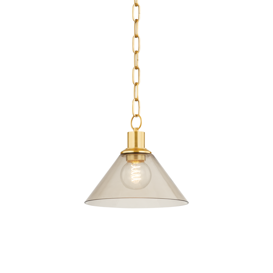 Anniebee Small Pendant - 1-Light - Aged Brass - Mitzi H829701S-AGB