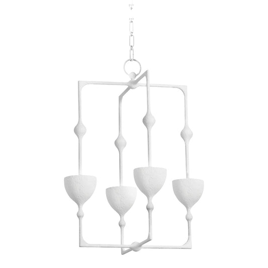 Antalya Large LED Lantern - Gesso White by Corbett Lighting
